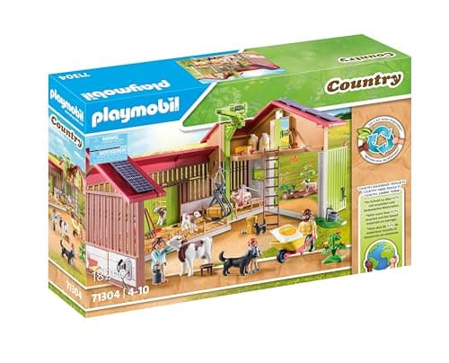 Image of Playmobil 71304 Country Large farm, made of sustainable material with many functions and accessories, fun imaginative role play, playsets suitable for children ages 4+