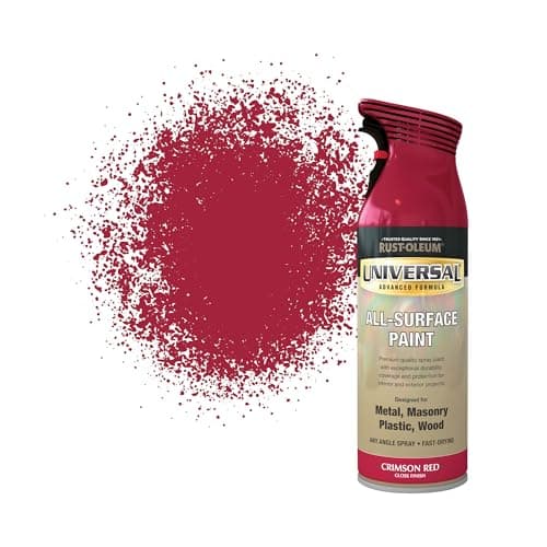 Image of Rust-Oleum 400ml Universal Spray Paint Aerosol - Crimson Red Gloss