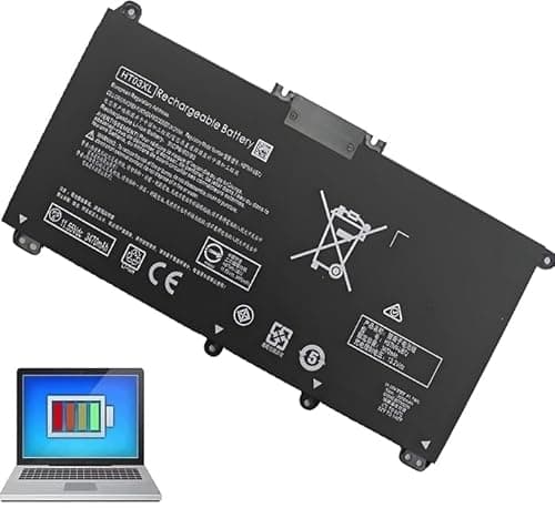 Image of HT03XL HTO3XL L11119-855 Laptop Battery: Replacement for HP Pavilion 15-DA0002DX 15-CS3073CL 15-DY1023DX 14M-DH1003DX 14-DF0023CL HSTNN-UB7J HSTNN-DB8R HT03041XL 14 15 17 Notebook Li-ion Battery