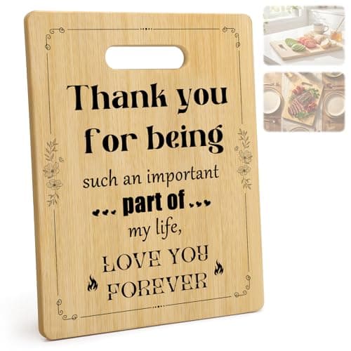 Image of EcTzoy Friendship Chopping Board-Personalized Bamboo Unique Gifts for Best Friends Women Who Love Cooking