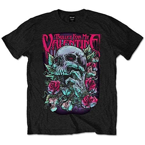 Image of Bullet For My Valentine Men's Skull Red Eyes Short Sleeve T-Shirt, Black, Large