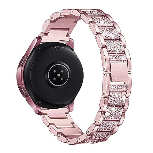 Image of AISPORTS Compatible with Amazfit GTS 4/GTS 4 Mini/GTS 3/GTS 2/GTS Strap for Women, 20mm Bling Glitter Diamonds Jewelry Wristband Replacement Strap for Amazfit Bip 3/Bip 3 Pro/Active/GTR Mini/GTR 42mm