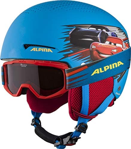 Image of ALPINA Unisex - Children, ZUPO DISNEY SET ski helmet, Cars, 51-55 cm