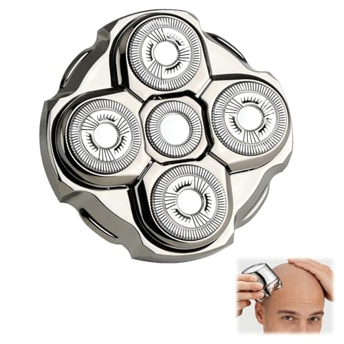 Image of Head Shaver Replacement for MAXILISSE, Five-blade Coloring Head, Compatible with Machine Model 5500,Freestanding Floating H-ead with Stainless Steel Blades