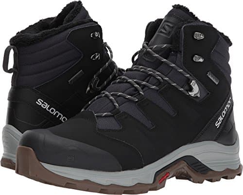 Image of SALOMON Quest Winter GTX Men's Hiking Shoes, Black Phantom Black Vapor Blue, 11 UK