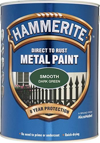 Image of Hammerite 5084892 SFDG25L 2.5L Direct to Rust Smooth Finish - Dark Green
