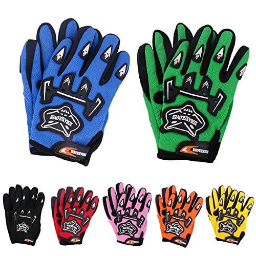 Image of Zorax Blue (S - 5cm) Child Kids MX Motocross Gloves Children Dirty Bike Quad Motorcycle Motorbike Gloves