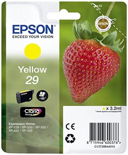 Image of Epson C13T29844012 - SGLPCK YELLOW 29 HOME INK - YELLOW STANDARD