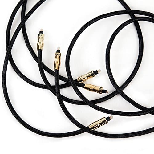 Image of Duronic 3M Goldspec High Resolution Digital Optical TOSlink Cable - 24K Gold Casing (This cable can be used for the likes of DVD, PC, and games consoles such as the Sony PS3)