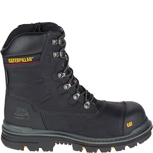 Image of Cat Footwear Men's Premier 8 Safety Boots, Black Black Black, 8 UK
