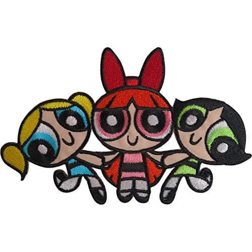 Image of The Powerpuff Girls Patch Embroidered Badge Iron Sew On T Shirt Dress Jeans Bag