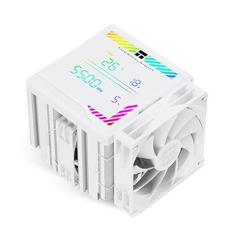 Image of Thermalright Peerless Assassin 140 Digital White CPU Cooler Air with 6 Heatpipes,Magnetic Display Board Top Cover,Heatsink CPU Cooler,for AM4/AM5 and Intel lga1700/1851/115X/1200/2011