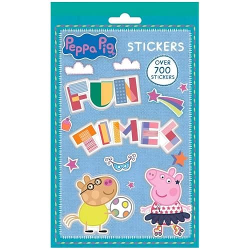 Image of ZINNIAUK Stickers Book - 700 Pcs | Peppa Pig Bumper Sticker Activity Set | Official 'Fun Times' Theme | Over 700 Reward Stickers for Kids Crafts, Scrapbooking & Party Favours