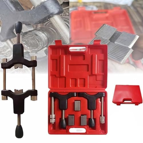Image of BESTXH Thread Chaser Repair Set, Universal Half-Axle Sleeve Tools for External Bolt Thread Repair, Adjustment Range 30-110mm, for Automotive Furniture Marine Boat,A