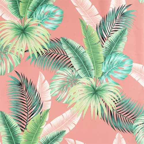 Image of Arthouse Miami Tropics Pink & Green Wallpaper, Exotic Design with an Array of Greens on a Gorgeous Pink Background, 921405