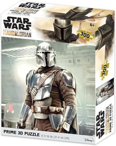Image of PRIME 3D Star Wars The Mandalorian 3D Lenticular Jigsaw Puzzle, 46 cm x 31 cm,200 pcs, Games & Puzzles, Ages 6+