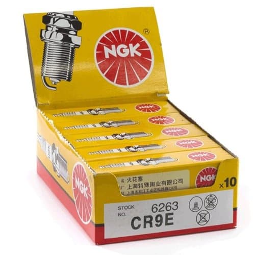 Image of 10x NGK CR9E Spark Plugs (6263) (NGK6263X10)