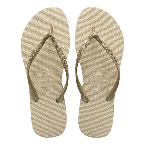 Image of Havaianas Slim Women Flipflop Sand Grey/Light Golden 4.5/5 UK