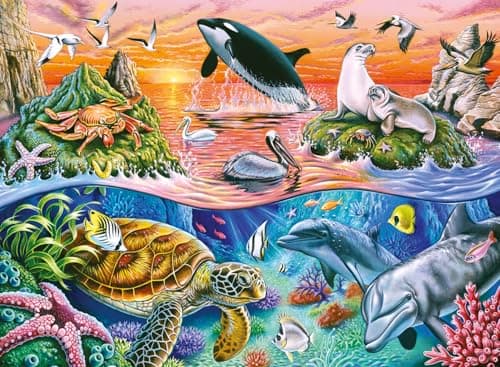 Image of Ravensburger Underwater 100 Piece Jigsaw Puzzle for Kids Age 6 Years Up
