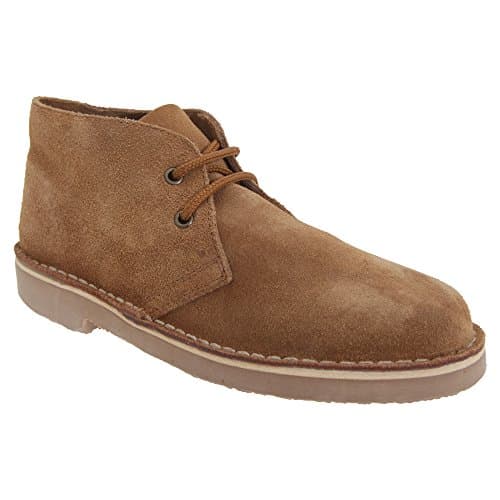 Image of Roamers Adults Unisex Real Suede Unlined Desert Boots (7 UK) (Sand)