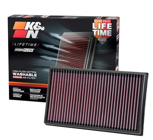 Image of K&N Engine Air Filter: Reusable, Clean Every 75,000 Miles, Washable, Premium, Replacement Car Air Filter: Compatible with 2012-2019 Volkswagen/Audi/Seat/Skoda Compact 1.6/1.8/2.0 L, 33-3005