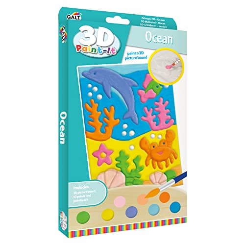 Image of Galt, 3D Paint-It - Ocean, Paint Your Own Sets For Kids, Ages 6 Years Plus