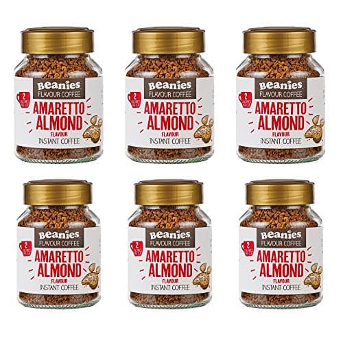 Image of Beanies Amaretto Almond Flavour Instant Coffee 50g, 6 Pack