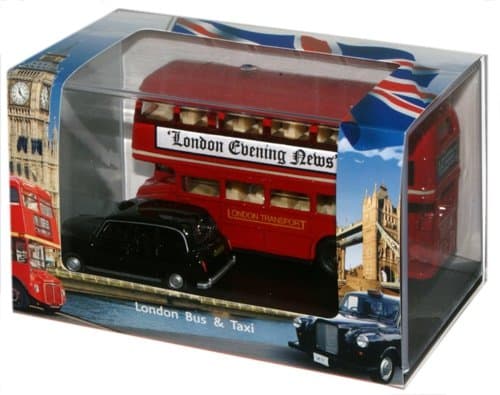 Image of Oxford Diecast 1:76 London Bus & Taxi Gift Collectable model LD004