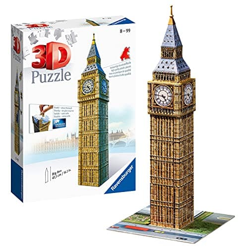 Image of Ravensburger Big Ben 3D Jigsaw Puzzle for Adults and Kids Age 8 Years Up - 216 Pieces - No Glue Required