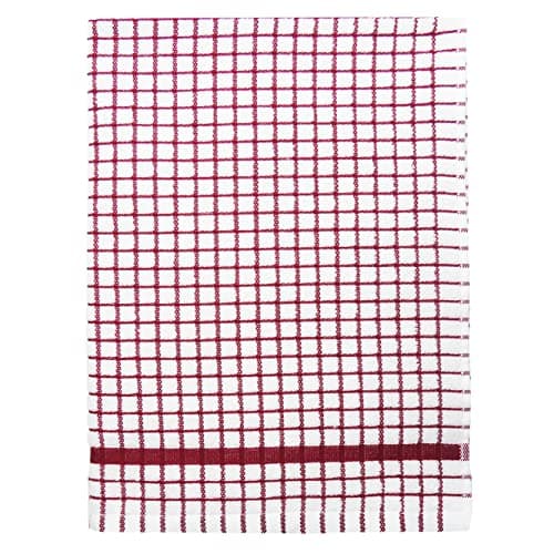Image of Samuel Lamont & Sons Poli-Dri Tea Towel Burgundy, Size 50cm x 70cm, 100% Cotton Terry Towelling , Ultra-Absorbent & Super Soft, Machine Washable, Burgundy, One Size