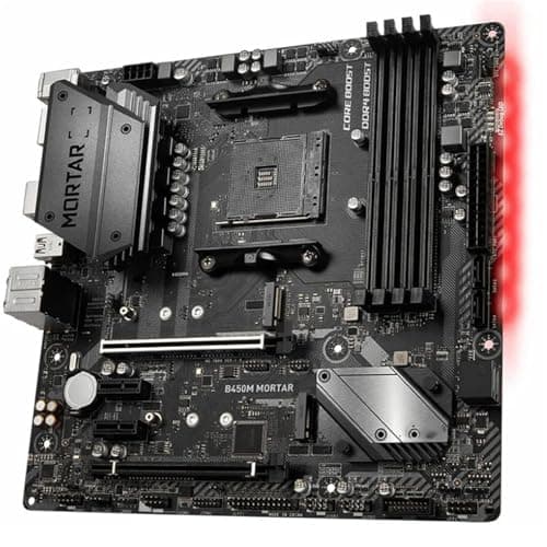 Image of Motherboard Fit For MSI B450M MORTAR For Ryzen Seriese 4xDDR4 Socket AM4 PCI-E 3.0 Max 128GB 2×M.2