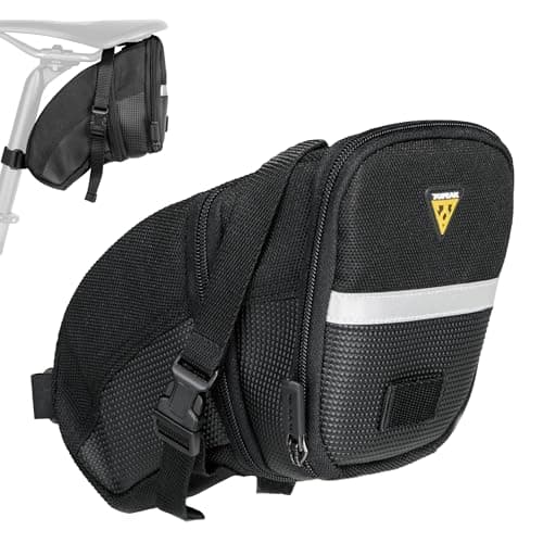 Image of Topeak Aero Wedge Pack Saddle Bag, Strap Fit, Large, Black