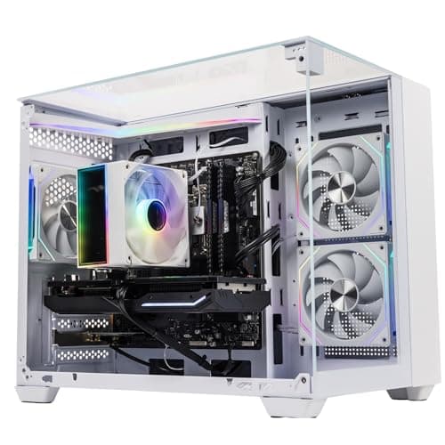 Image of GTR Gaming PC | Intel Core i5-12400F | RX 9060 XT 8GB | 32GB DDR4 3600MHz RAM | 1TB NVMe SSD | 600W 80+ Bronze PSU | Wi-Fi | Windows 11 Home | White ARGB Case