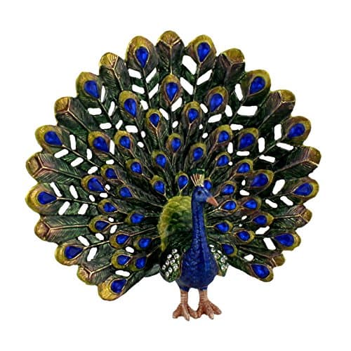 Image of Peacock Trinket Box - Ornament - Treasured Trinkets