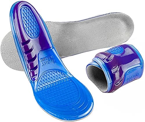 Image of Insoles Orthotic UK Size 3-12 Work Boots Hiking Running Trainers Foot Support Heel Shoe Inserts Gel Massaging … (3-6 UK Small)