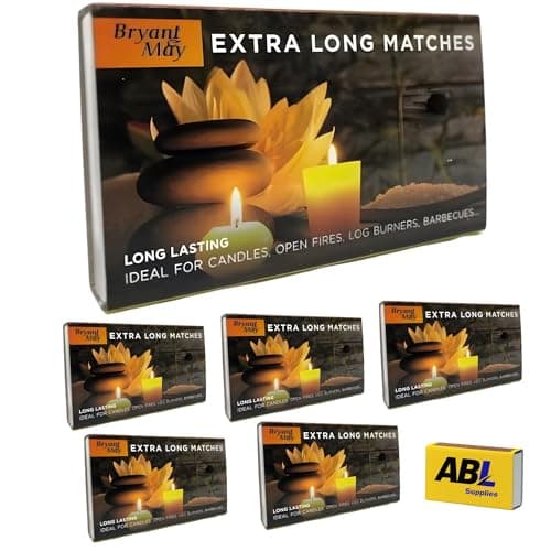 Image of 5 Boxes of Bryant & May Extra Long Matches + ABL Supplies Matchbox