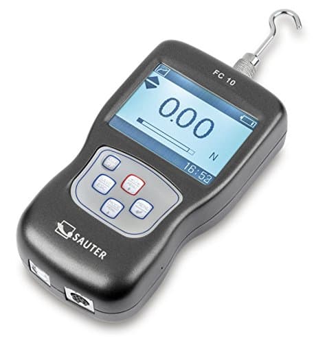 Image of Sauter FC 100 - Tensile Force Gauge, Compact Force-Measuring Device, Measuring Range [Max]: 100 N, Readout [d]: 0,1 N