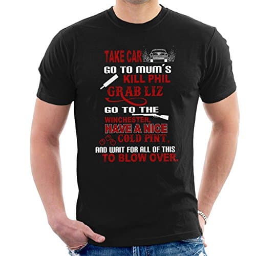 Image of Shaun of The Dead Plotline Men's T-Shirt Black