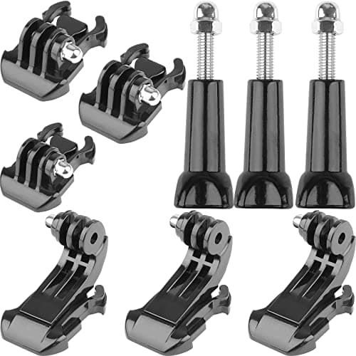 Image of J Hook Buckle Mount for Gopro,Updated Stainless Steel Vertical Surface J Hook+Buckle Clip Quick Release Mount+Long Thumb Screw, Anti Rust Buckle Mount Compatible with Gopro Hero 11 10 9 8 7 and More