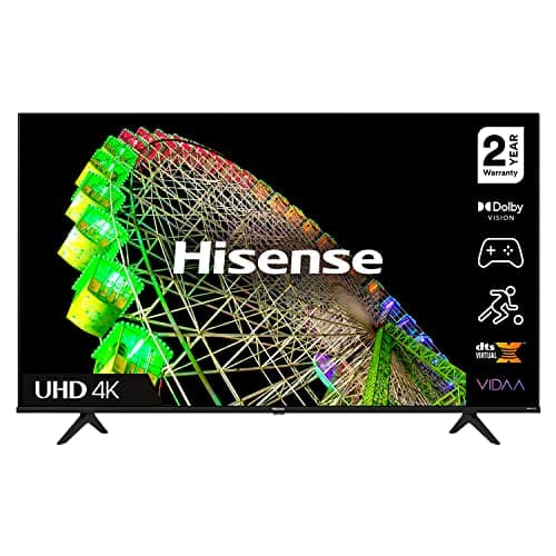 Image of Hisense 55A6BGTUK (55 Inch) 4K UHD Smart TV, with Dolby Vision HDR, DTS Virtual X, Youtube, Netflix, Disney +, Freeview Play and Alexa Built-in, Bluetooth and WiFi (2022 NEW), black