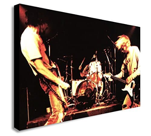 Image of FAB Nirvana Grunge Rock Band - Live Canvas Wall Art Print - Various Sizes (A3 16x12 inches)