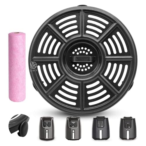 Image of Air Fryer Replacement Parts for Ninja AF101 AF161 AF150 Air Fryer, 8.2'' Round Food Grade Air Fryer Grill Pan Grill Plate Crisper Plate Accessories Tray Rack Compatible Ninja Foodie Pressure Cooker