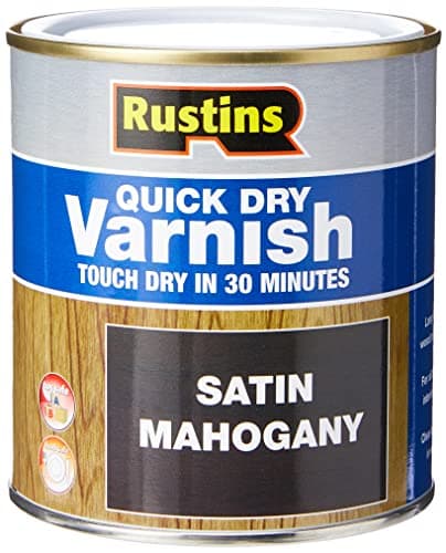 Image of Rustins Quick Dry Varnish Mahogany 500ml