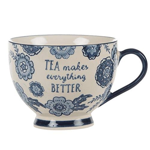 Image of Sass & Belle Blue Willow Floral Mug - Ceramic Coffee Mug Designed for Tea Coffee Or Daily Drinks Decorative Drinkware Gift Choice for Home Kitchens Thoughtful House Gifts for Her Him Mum
