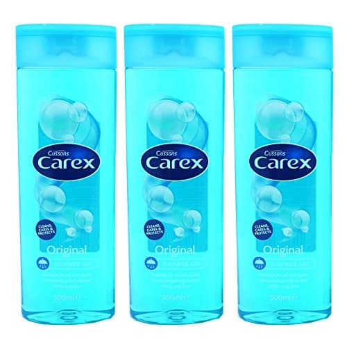 Image of Carex Original Shower Gel for All Skin Types, Effectively Cleanses and Protects Your Skin, 100% Soap Free, 500ml (Pack of 3)