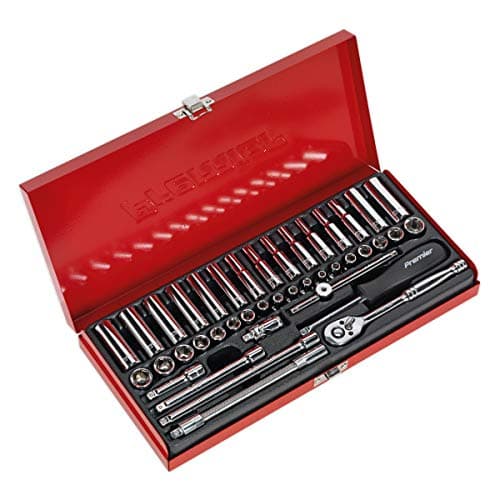 Image of Sealey Ak690 Socket Set 41Pc 1/4Sq Drive 6Pt Walldrive - Duometric
