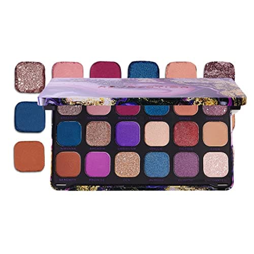 Image of Revolution Beauty London, Forever Flawless, Eyeshadow Palette, Eutopia, 18 Shades, 19.8g
