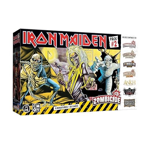 Image of Zombicide Iron Maiden Character Pack #2 - Set of Iron Maiden Miniatures Compatible with Zombicide 2nd Edition, Ages 14+, 1-6 Players, 60 Minute Playtime, Made by CMON