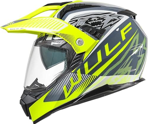Image of Wulfsport OPTIMA Helmet Adult Motocross Helmet - Yellow M (57-58cm)