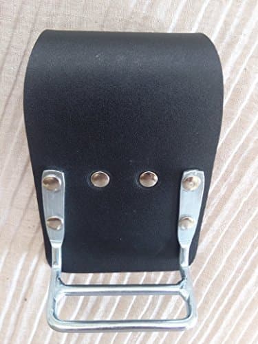 Image of BBI Crafted Leather Steel Plier/Snip Cutter Holder for Scafffolding Tools Belt (Black PLain Plier Holder)